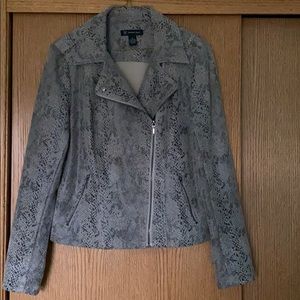 Snakelike soft faux jacket